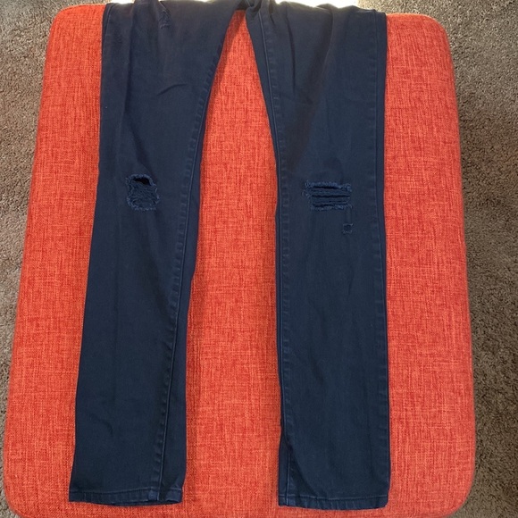 Y2K Levis Classic Black Hi Rise Skinny 632 Distressed Jeans - Picture 5 of 15